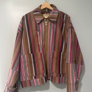 Free People Multicolor Striped Jacket